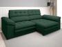 Imagem de Sofá Capriccio 2,70m Assento com Braço Retrátil e Reclinável Velosuede Verde - NETSOFAS