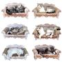 Imagem de Sofá Cat Scratcher Bed miwoowim Kitty com caixa e almofada