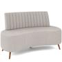 Imagem de Sofá Chaise Living 2 Lugares 135cm para Sala Cayman K01 Linho Cru - Lyam Decor