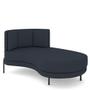 Imagem de Sofá Chaise Longue Sala de Estar Living Lucca Direito D02 Linho Chumbo D-465 - Lyam Decor