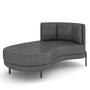 Imagem de Sofá Chaise Longue Sala de Estar Living Lucca Esquerdo D02 Corano Cinza C-03 - Lyam Decor