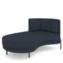 Imagem de Sofá Chaise Longue Sala de Estar Living Lucca Esquerdo D02 Linho Chumbo D-465 - Lyam Decor