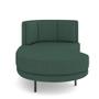 Imagem de Sofá Chaise Longue Sala de Estar Living Lucca Esquerdo D02 Linho Verde Musgo C-117 - Lyam Decor