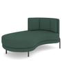 Imagem de Sofá Chaise Longue Sala de Estar Living Lucca Esquerdo D02 Linho Verde Musgo C-117 - Lyam Decor