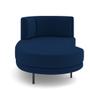 Imagem de Sofá Chaise Longue Sala de Estar Living Lucca Esquerdo D02 Veludo Azul Marinho C-304 - Lyam Decor