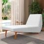 Imagem de Sofá Chaise Longue Sala de Estar Living Parisi 155 cm D02 Bouclê Branco B-53 - Lyam Decor