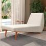 Imagem de Sofá Chaise Longue Sala de Estar Living Parisi 155 cm D02 Bouclê Creme B-54 - Lyam Decor