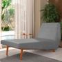 Imagem de Sofá Chaise Longue Sala de Estar Living Parisi 155 cm D02 Corano Cinza C-03 - Lyam Decor