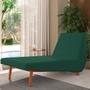 Imagem de Sofá Chaise Longue Sala de Estar Living Parisi 155 cm D02 Veludo Verde C-303 - Lyam Decor