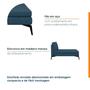 Imagem de Sofá Chaise sem Braço 100cm Calla Cabecasa Madeiramadeira