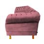 Imagem de Sofá Chesterfield Capitone Duque Suede Rosé 1,80