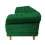 Imagem de Sofá Chesterfield Capitone Duque Suede Verde Bandeira 2,30