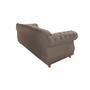 Imagem de Sofá Chesterfield Capitone Elisabeth Suede Bege 2,30cm