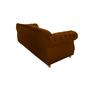 Imagem de Sofá Chesterfield Capitone Elisabeth Suede Terracota 1,80