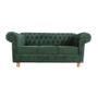 Imagem de Sofá Chesterfield Capitone Luis XV Suede Verde 1,80 / Decoracao, sala tv estar, recepçao