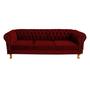 Imagem de Sofá Chesterfield Duque 3 lugares 1,80 - Suede Bordo / sala de estar, recepção, barbearia