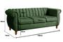 Imagem de Sofá Chesterfield Realeza 3 Lugares Decoração Retrô