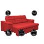 Imagem de Sofa Columbia 2,25 Mts Retrátil e Reclinavel Tecido Suede Vermelho