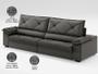 Imagem de Sofá com Carregador USB e Molas no Assento Retrátil Reclinável Nice 2,10m Velosuede - NETSOFAS