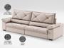 Imagem de Sofá com Carregador USB e Molas no Assento Retrátil Reclinável Nice 2,50m Velosuede - NETSOFAS