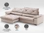 Imagem de Sofá com Carregador USB e Molas no Assento Retrátil Reclinável Nice 2,50m Velosuede - NETSOFAS