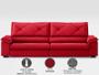 Imagem de Sofá com Carregador USB e Molas no Assento Retrátil Reclinável Nice 2,50m Velosuede - NETSOFAS