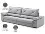 Imagem de Sofá com Carregador USB e Molas no Assento Retrátil Reclinável Nice 2,90m Linho Soft- NETSOFAS