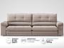 Imagem de Sofá com Carregador USB Retrátil Reclinável Montreal 2,90m Velosuede Bege - NETSOFAS
