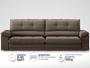 Imagem de Sofá com Carregador USB Retrátil Reclinável Montreal 2,90m Velosuede Marrom - NETSOFAS