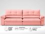 Imagem de Sofá com Carregador USB Retrátil Reclinável Montreal 2,90m Velosuede Rose - NETSOFAS
