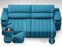 Imagem de Sofá com Porta Copos e Carregador USB Retrátil e Reclinável Murano 2,00m Velosuede Royal - NETSOFAS