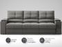 Imagem de Sofá com Porta Copos e Carregador USB Retrátil e Reclinável Ringo 2,30m Velosuede Cinza - NETSOFAS