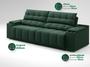 Imagem de Sofá com Porta Copos e Carregador USB Retrátil e Reclinável Samurai 2,00m Velosuede Verde - NETSOFAS