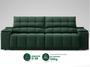 Imagem de Sofá com Porta Copos e Carregador USB Retrátil e Reclinável Samurai 2,00m Velosuede Verde - NETSOFAS