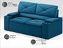 Imagem de Sofá com Porta Copos Retrátil e Reclinável Pop 1,54m Velosuede Royal - NETSOFAS