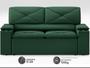 Imagem de Sofá com Porta Copos Retrátil e Reclinável Pop 1,54m Velosuede Verde - NETSOFAS
