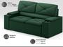 Imagem de Sofá com Porta Copos Retrátil e Reclinável Pop 1,54m Velosuede Verde - NETSOFAS