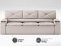Imagem de Sofá com Porta Copos Retrátil e Reclinável Pop 2,05m Velosuede Areia - NETSOFAS