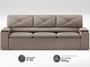 Imagem de Sofá com Porta Copos Retrátil e Reclinável Pop 2,05m Velosuede Capuccino - NETSOFAS