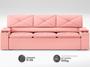 Imagem de Sofá com Porta Copos Retrátil e Reclinável Pop 2,05m Velosuede Rose - NETSOFAS