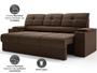 Imagem de Sofá com Porta Copos Retrátil e Reclinável Tom 2,05m Velosuede - NETSOFAS