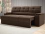 Imagem de Sofá com Porta Copos Retrátil e Reclinável Tom 2,05m Velosuede - NETSOFAS