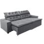 Imagem de Sofá Concept 2 metros Retrátil e reclinável com Molas Suede Ligth Cinza - Sofá na Web