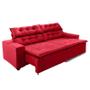 Imagem de Sofá Concept 2 metros Retrátil e reclinável com Molas Suede Ligth Vermelho - Sofá na Web