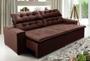 Imagem de Sofá Concept 2,90 metros Retrátil e reclinável com Molas  Suede Light Marrom - Sofá na Web