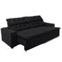 Imagem de Sofá Concept 2,90 metros Retrátil e reclinável com Molas  Suede Light Preto - Sofá na Web