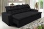Imagem de Sofá Concept 2,90 metros Retrátil e reclinável com Molas  Suede Light Preto - Sofá na Web