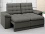 Imagem de Sofá Confort 1,80m Assento Retrátil e Reclinável Velosuede Cinza - NETSOFAS