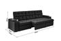 Imagem de Sofá Confort Premium 2,30m Assento Retrátil/Reclinável porta copos e USB Suede Preto - XFlex Sofas
