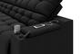 Imagem de Sofá Connect Premium 2,00m Assento Retrátil/Reclinável com porta copos e entrada USB Suede Preto